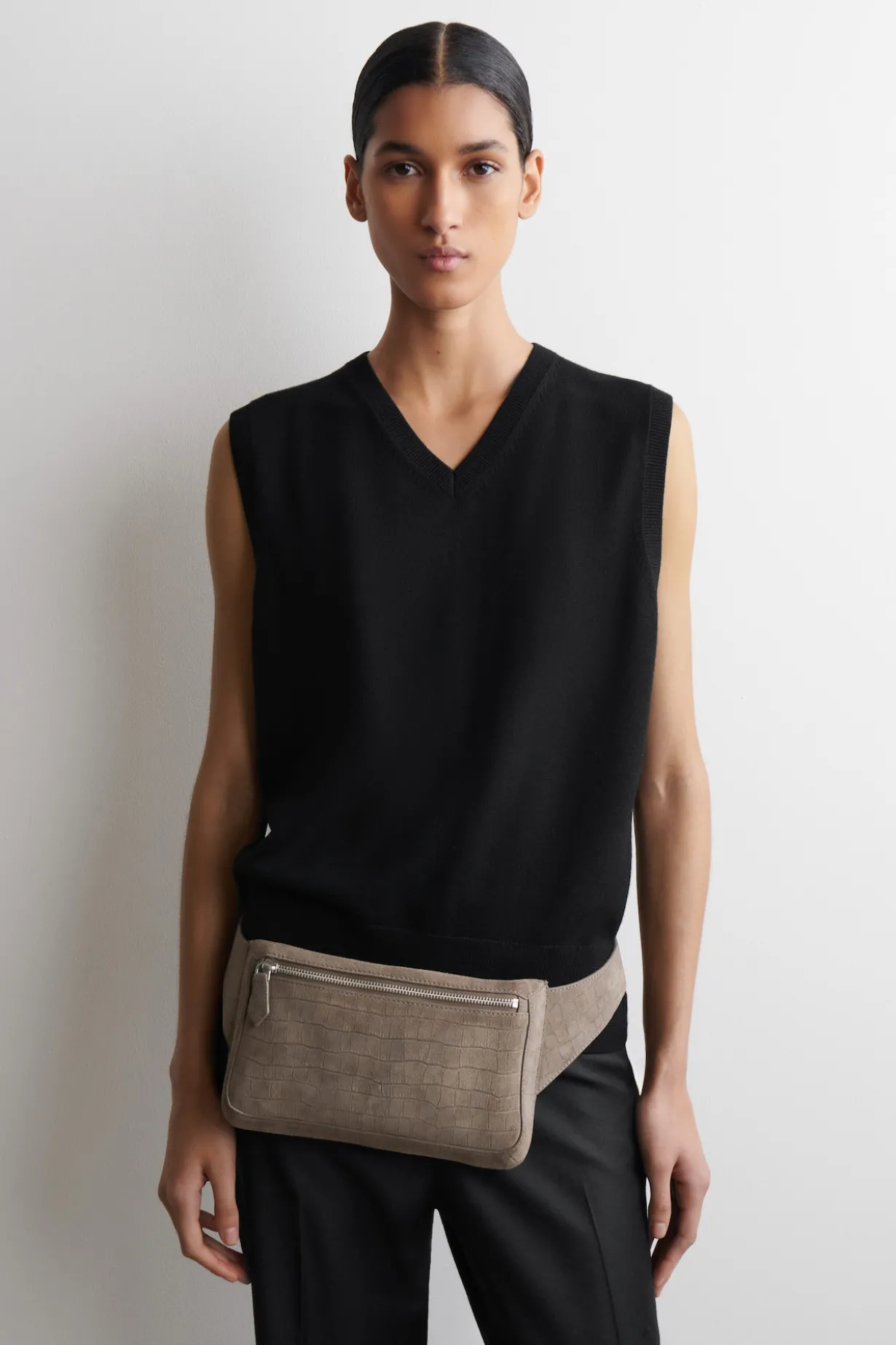 BRUNSWICK GÜRTELTASCHE - VELOURSLEDER