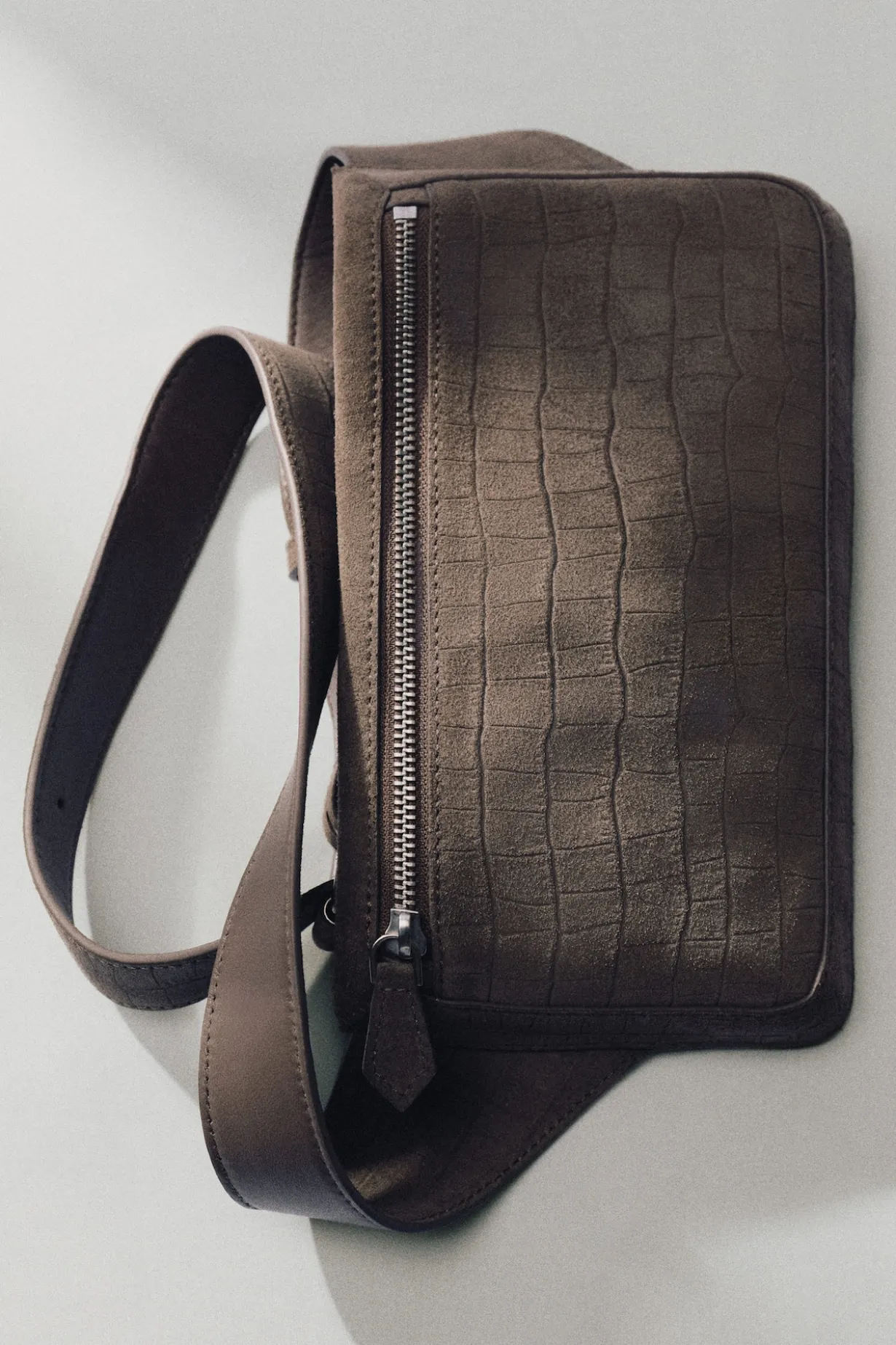 BRUNSWICK GÜRTELTASCHE - VELOURSLEDER