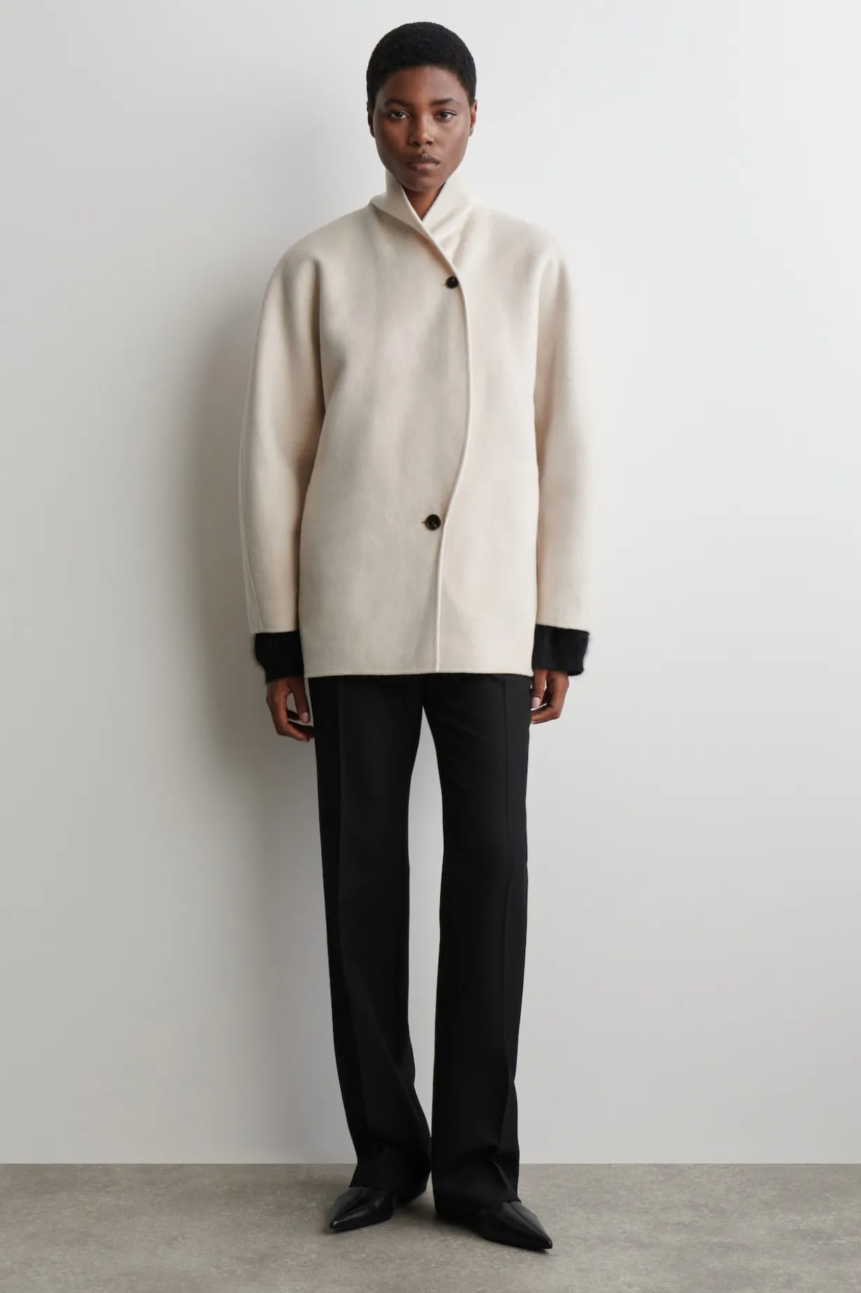 CABANJACKE AUS DOUBLEFACE-WOLLE