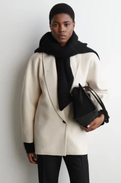 CABANJACKE AUS DOUBLEFACE-WOLLE