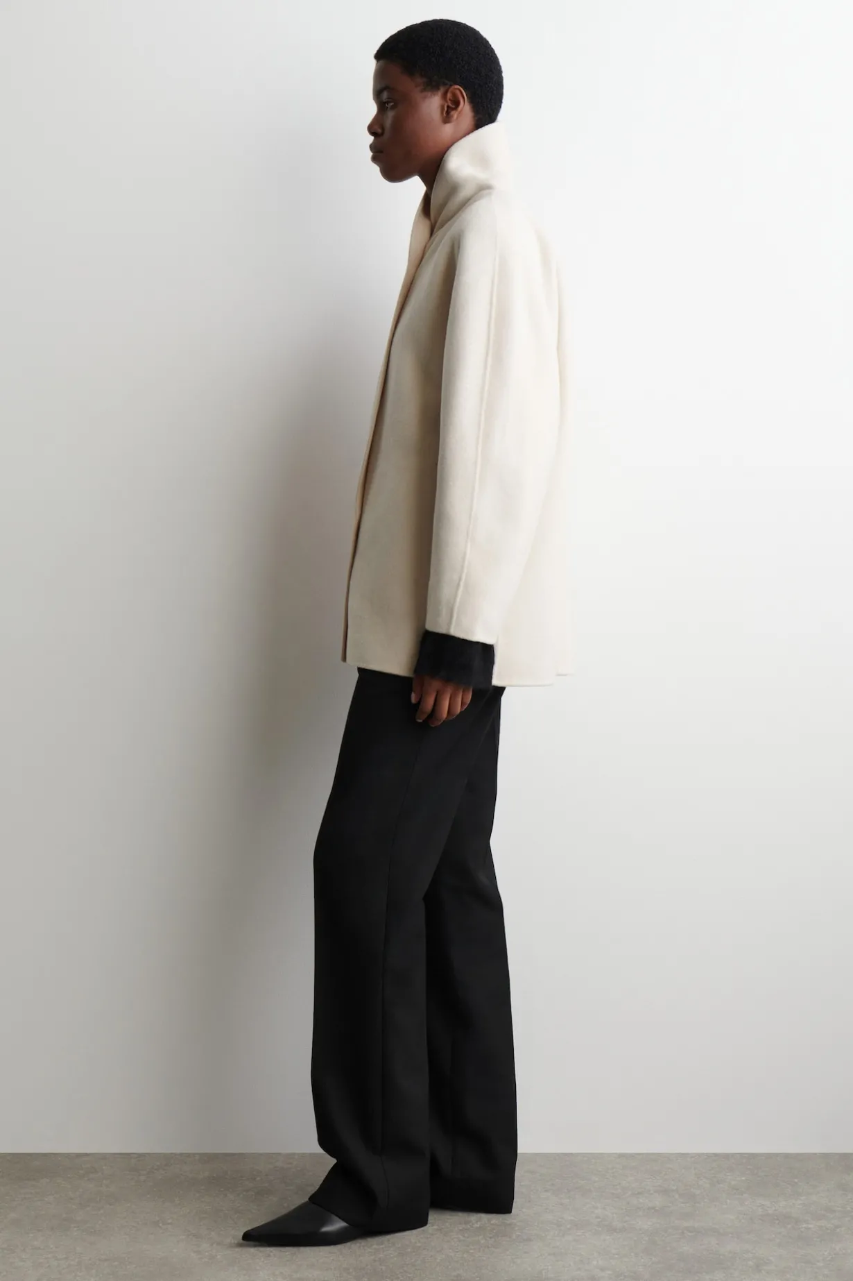CABANJACKE AUS DOUBLEFACE-WOLLE