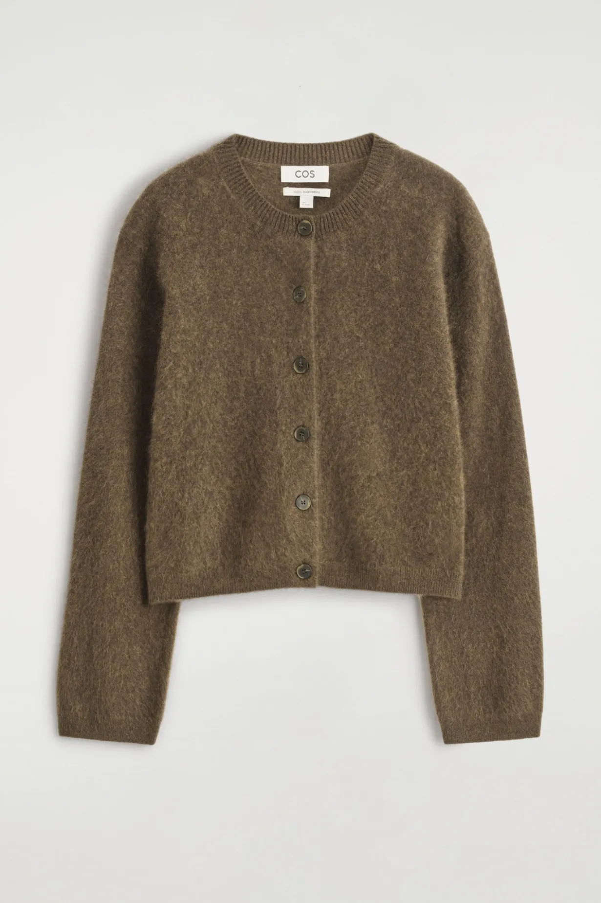 CARDIGAN AUS GEBÜRSTETEM KASCHMIR