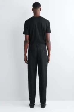 CHINOHOSE AUS BAUMWOLL-CANVAS MIT GERADEM BEIN