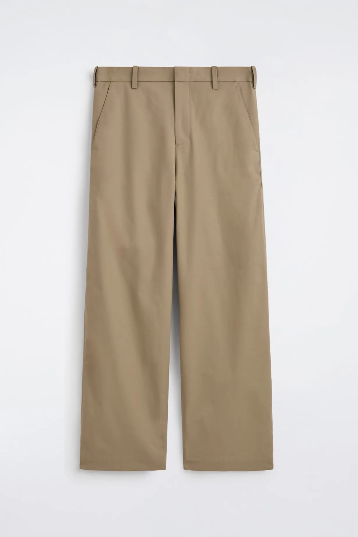 CHINOHOSE AUS BAUMWOLLE MIT WEITEM BEIN