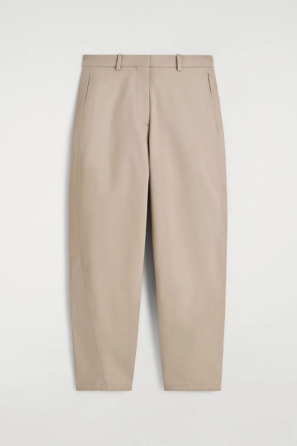 CHINOHOSE AUS BAUMWOLLE MIT BARREL-BEIN