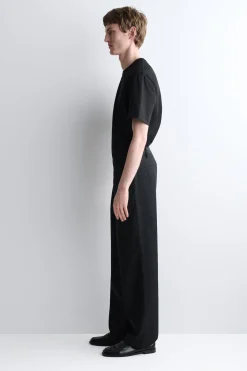 CHINOHOSE AUS BAUMWOLLE MIT WEITEM BEIN