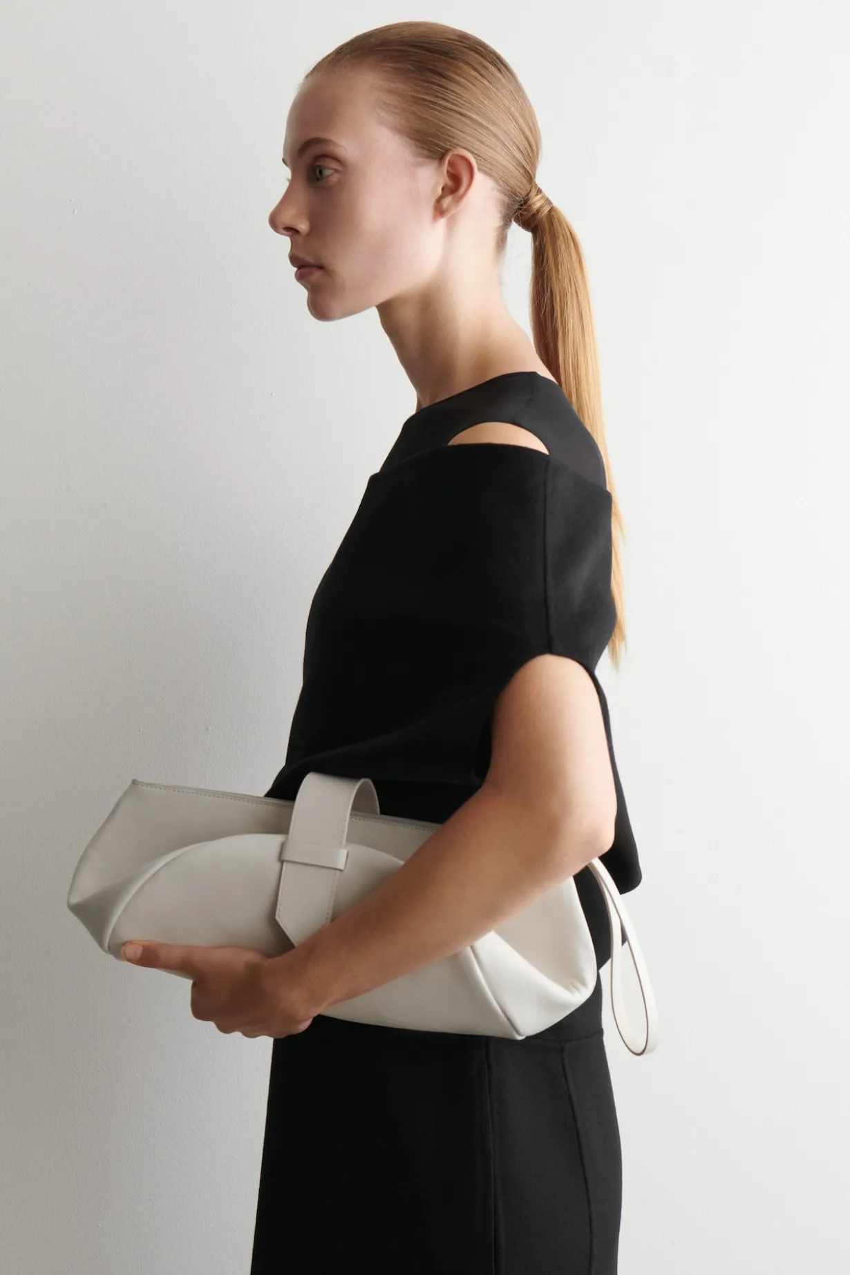 CLUTCH MIT RIEMEN - LEDER