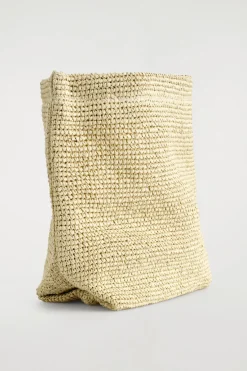 CLUTCH MIT UMSCHLAG - STROH