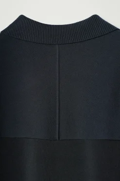 COLOUR-BLOCK-POLOSHIRT AUS DOUBLEFACE-MATERIAL