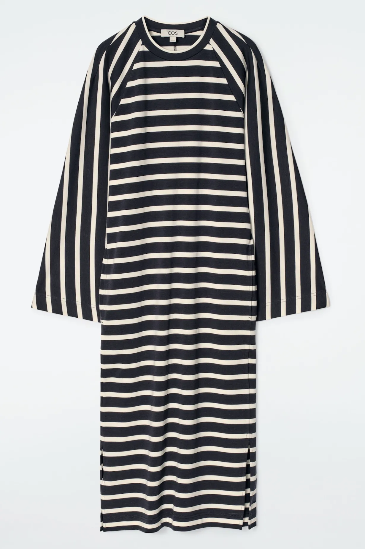 COLUMN DRESS AUS JERSEY IN MIDILÄNGE