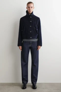 CORDJACKE MIT STEHKRAGEN