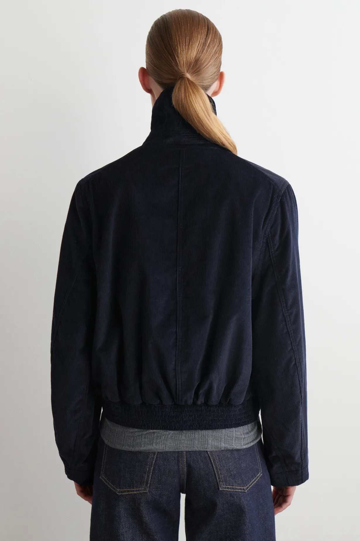 CORDJACKE MIT STEHKRAGEN