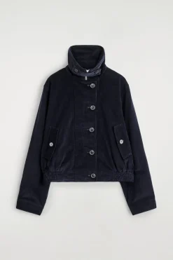 CORDJACKE MIT STEHKRAGEN