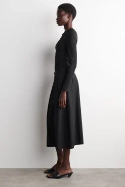 CULOTTES AUS BAUMWOLLE MIT FALTEN