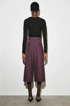 CULOTTES AUS BAUMWOLLE MIT FALTEN
