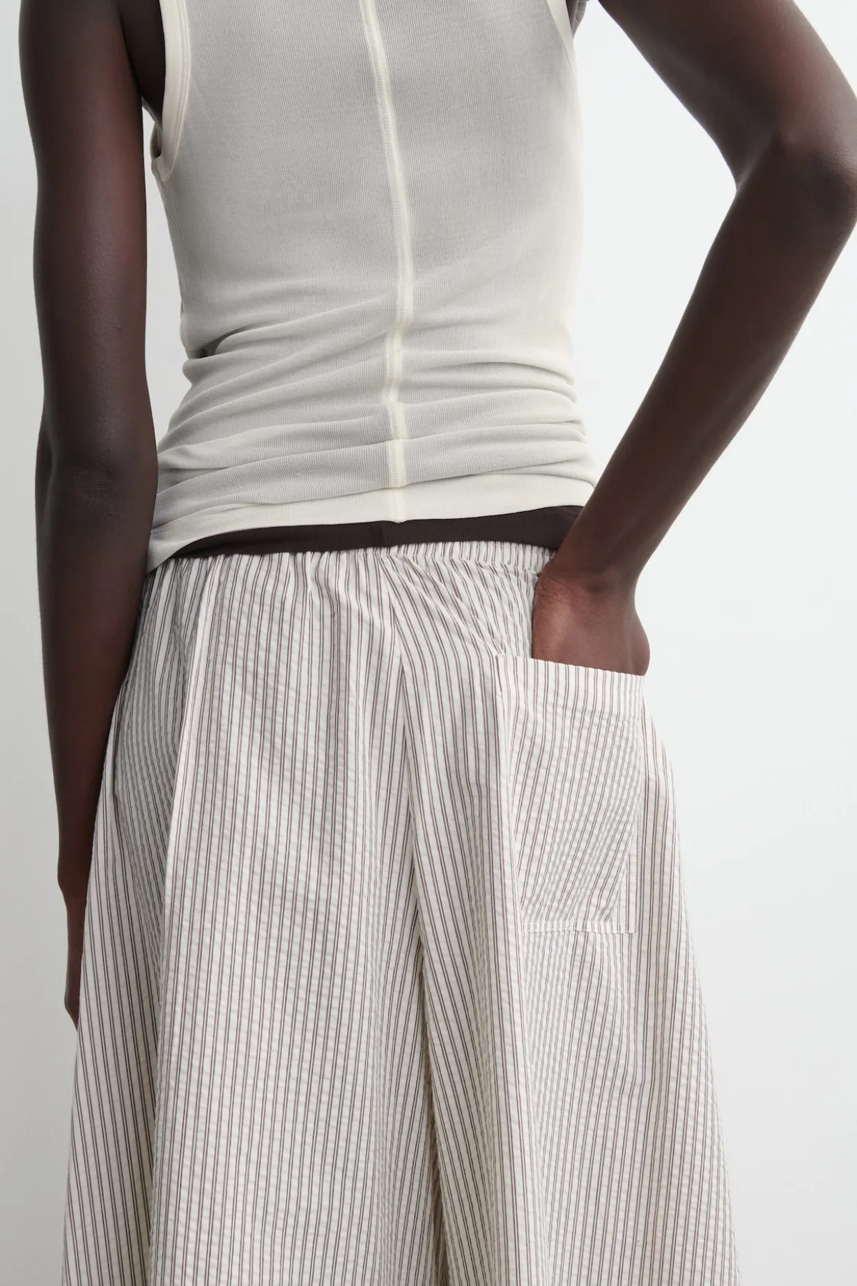 CULOTTES AUS SEERSUCKER