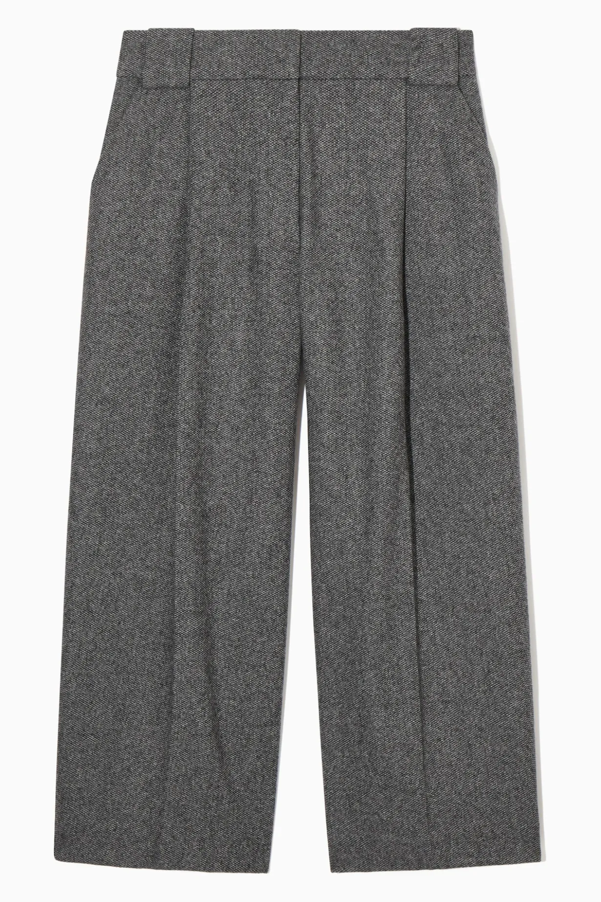 CULOTTES AUS WOLLFLANELL MIT WEITEM BEIN