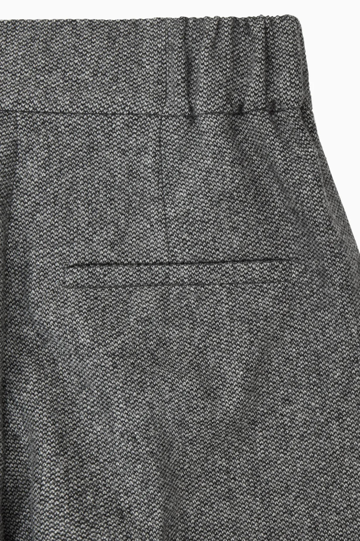 CULOTTES AUS WOLLFLANELL MIT WEITEM BEIN