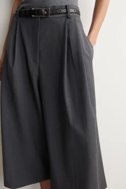 CULOTTES AUS WOLL-MIX MIT FALTEN