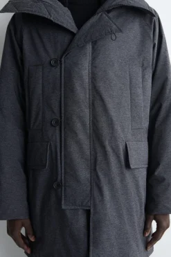 DAUNENPARKA MIT KAPUZE