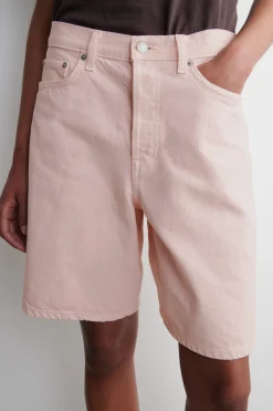 DENIMSHORTS MIT GERADEM BEIN