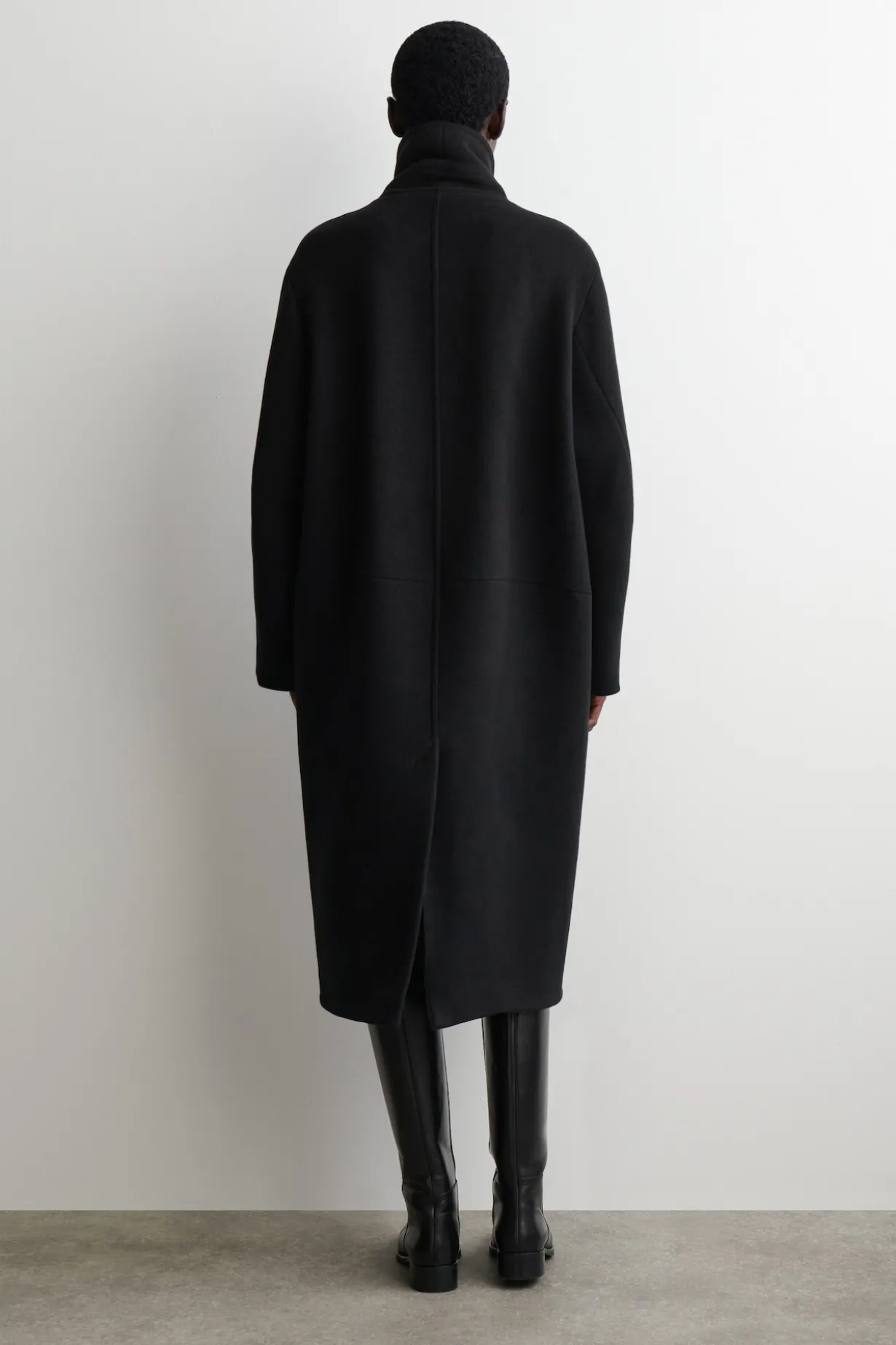 DOPPELREIHIGER LANGER OVERSIZED-MANTEL AUS WOLLE