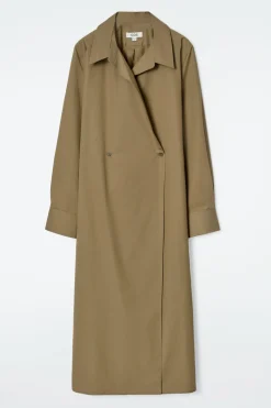 DOPPELREIHIGES HEMDKLEID IN MIDILÄNGE