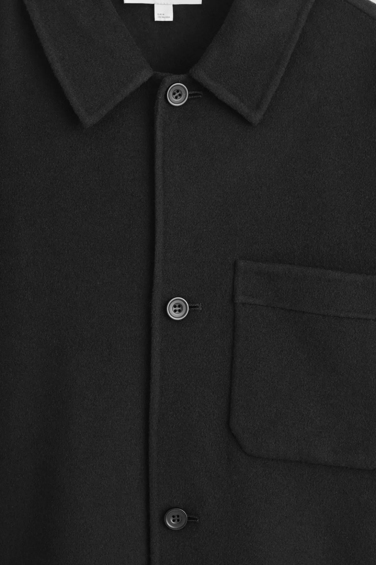 DOUBLEFACE-HEMDJACKE AUS WOLLE