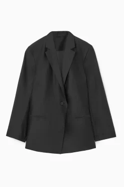 DRAPIERTER BLAZER MIT OFFENER RÜCKENPARTIE