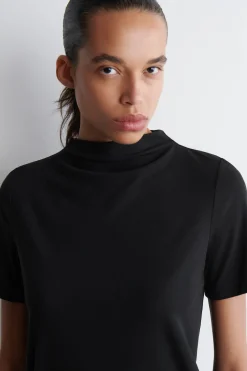 DRAPIERTES JERSEY-T-SHIRT