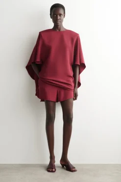 DRAPIERTES SEIDENMINIKLEID