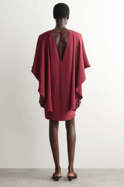 DRAPIERTES SEIDENMINIKLEID