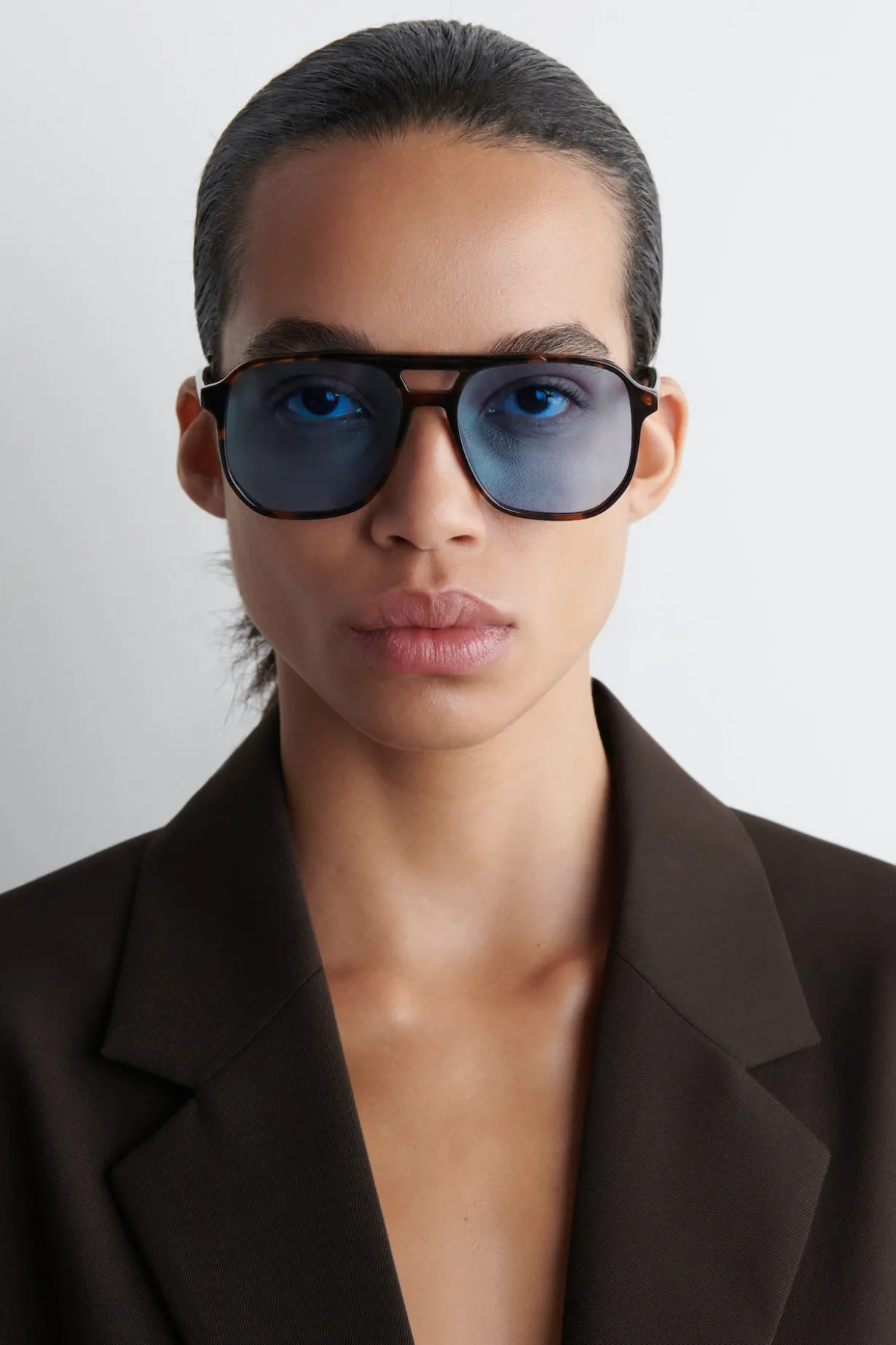 ECKIGE OVERSIZED-PILOTENSONNENBRILLE