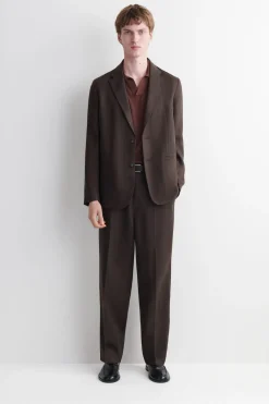 EINREIHIGER BLAZER AUS LEINEN