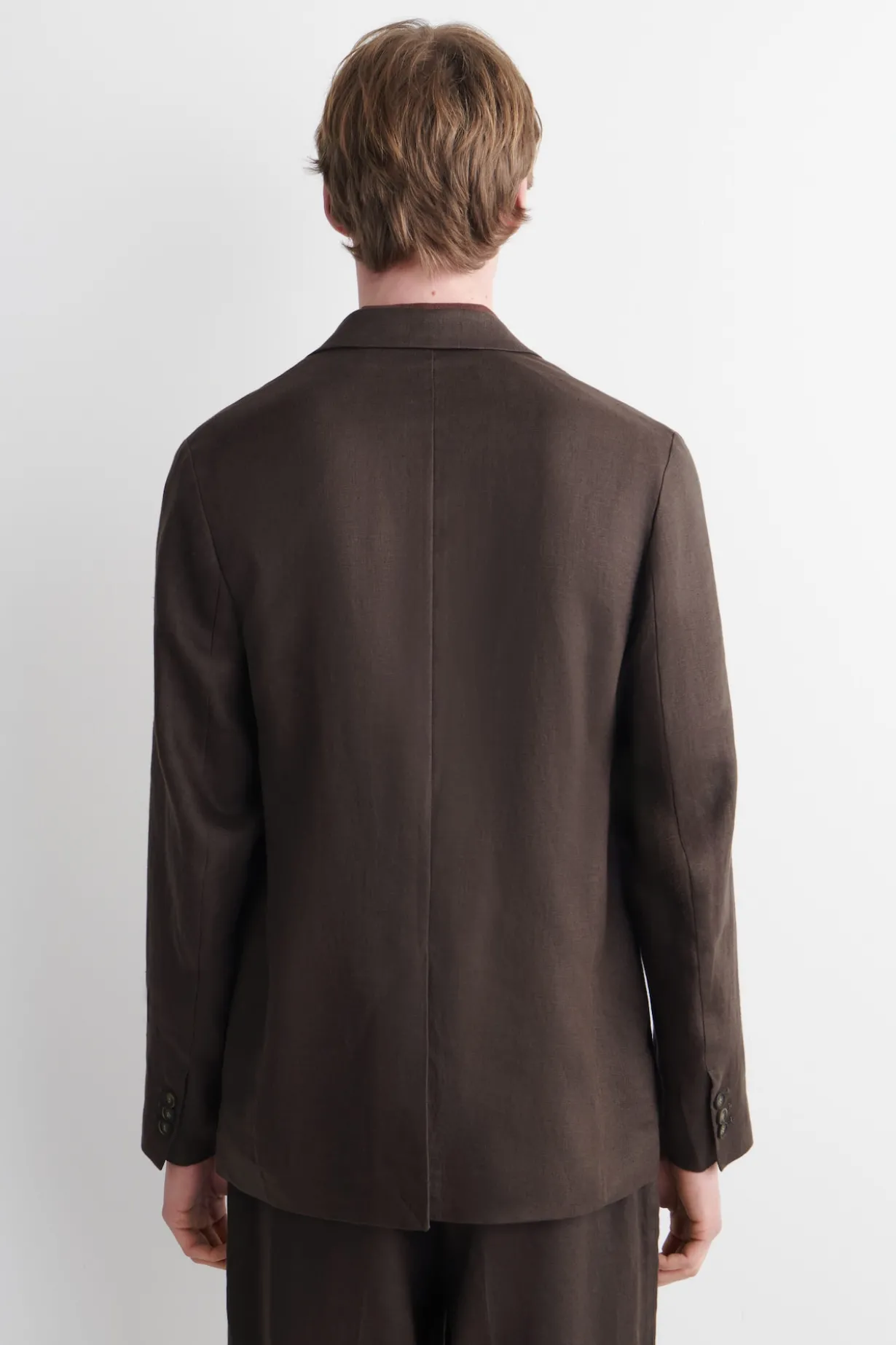 EINREIHIGER BLAZER AUS LEINEN
