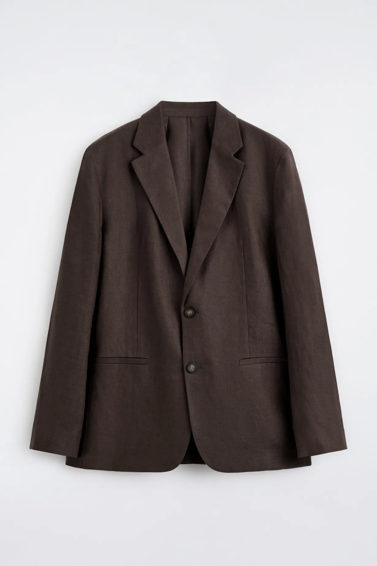 EINREIHIGER BLAZER AUS LEINEN