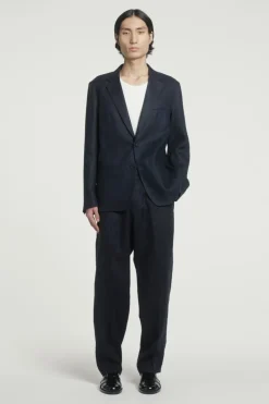 EINREIHIGER BLAZER AUS LEINEN