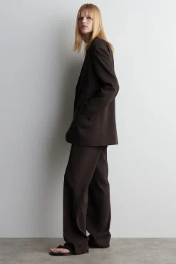 EINREIHIGER BLAZER AUS LEINEN