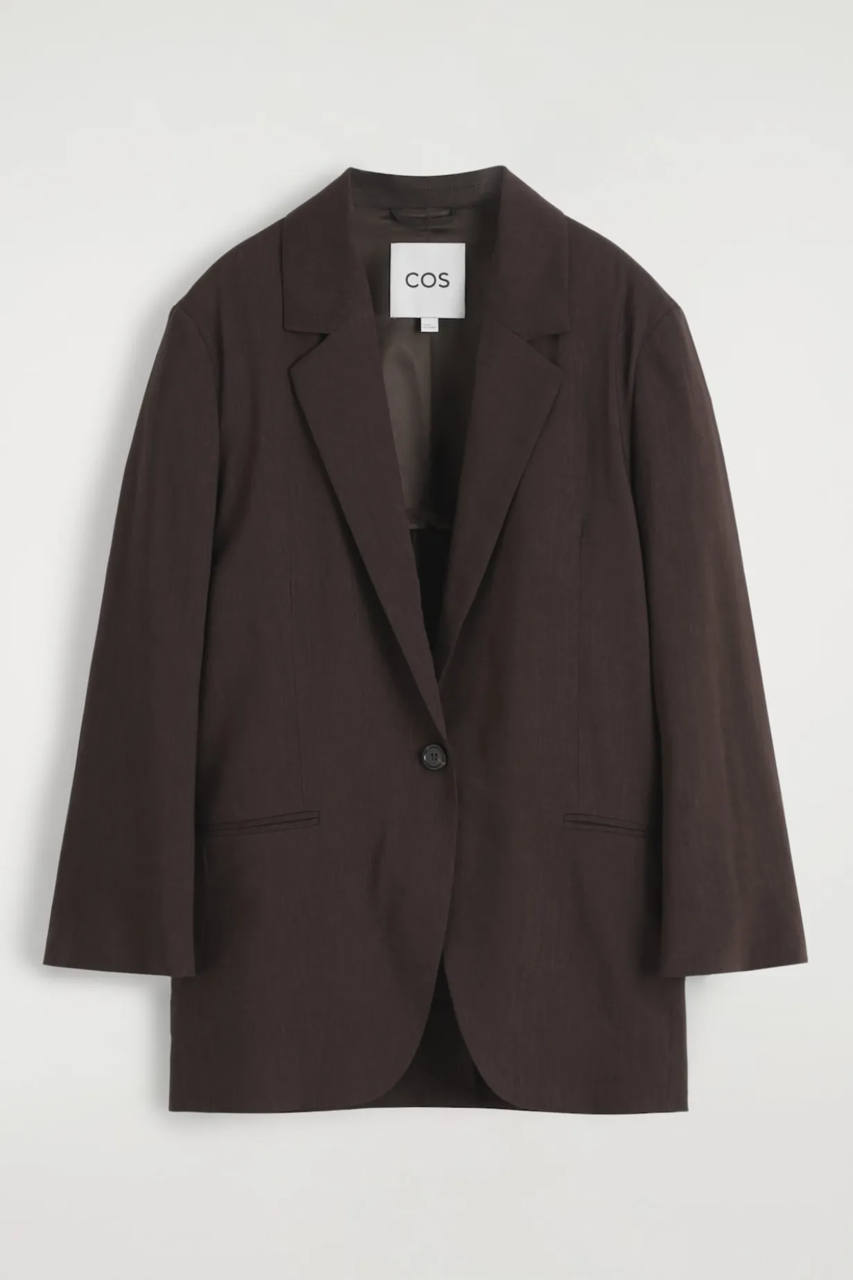 EINREIHIGER BLAZER AUS LEINEN