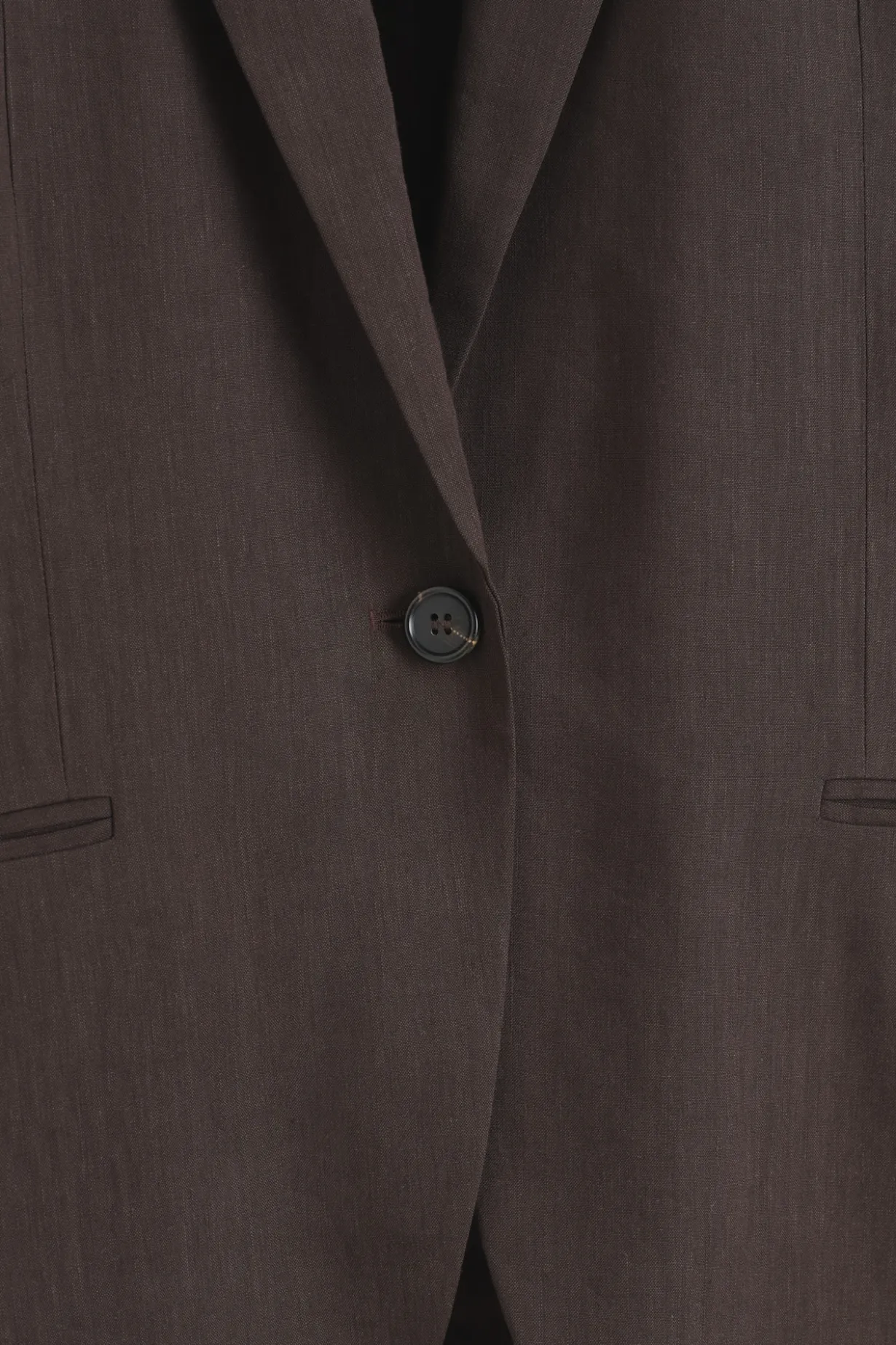 EINREIHIGER BLAZER AUS LEINEN