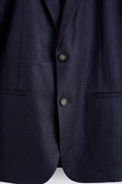 EINREIHIGER BLAZER AUS LEINEN