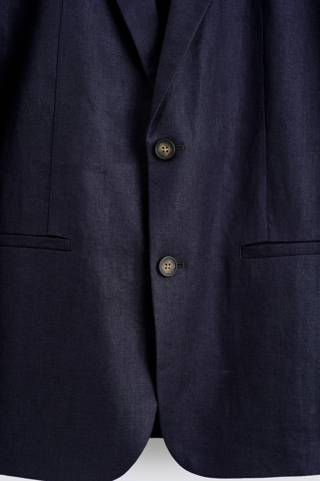 EINREIHIGER BLAZER AUS LEINEN