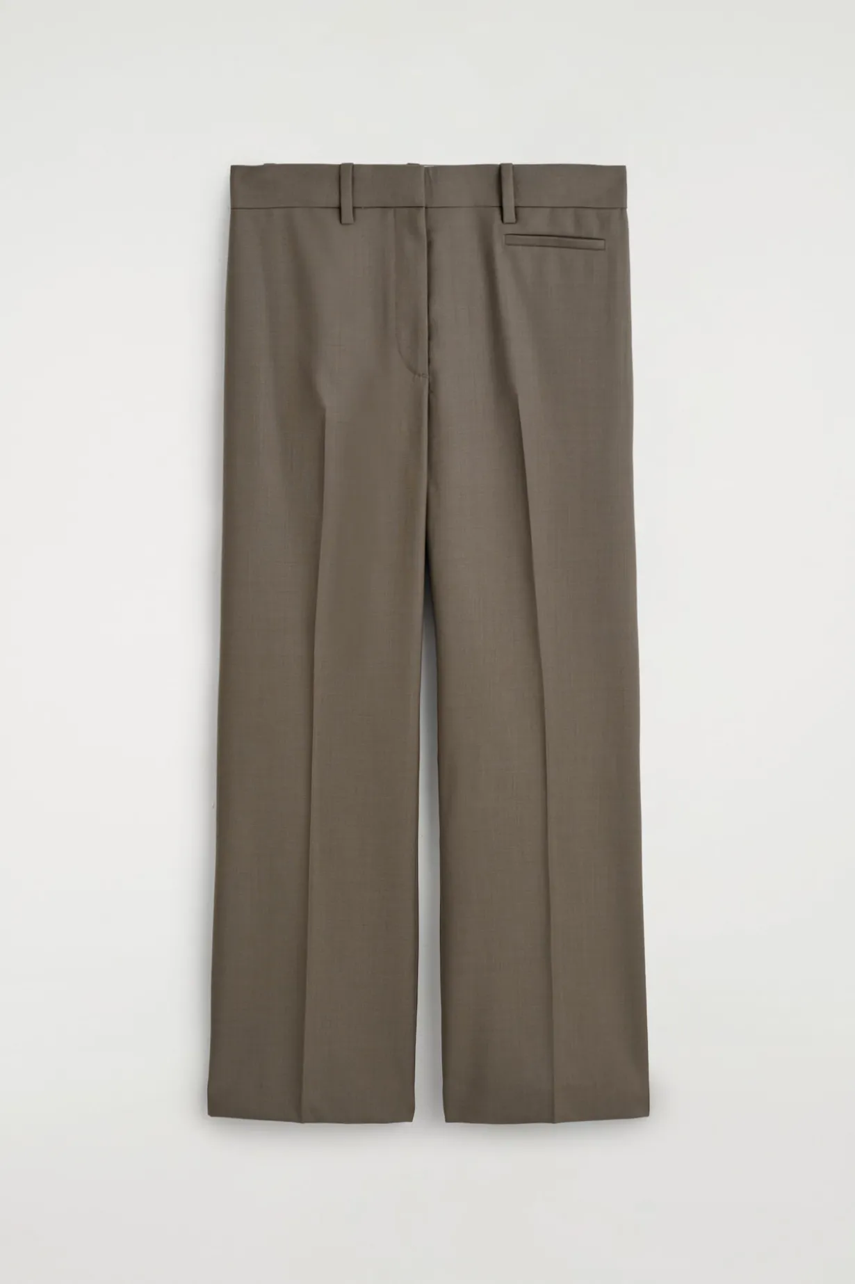 ELEGANTE BOOTCUT-HOSE AUS WOLL-TWILL