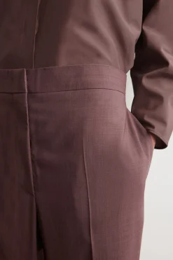 ELEGANTE HOSE AUS WOLLE MIT GERADEM BEIN