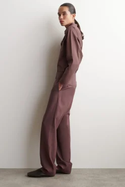 ELEGANTE HOSE AUS WOLLE MIT GERADEM BEIN