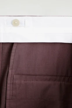 ELEGANTE HOSE AUS WOLLE MIT GERADEM BEIN
