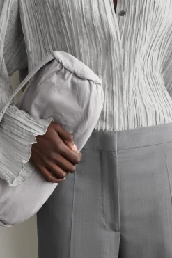 ELEGANTE HOSE AUS WOLLE MIT GERADEM BEIN