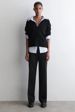 ELEGANTE HOSE AUS WOLL-MIX