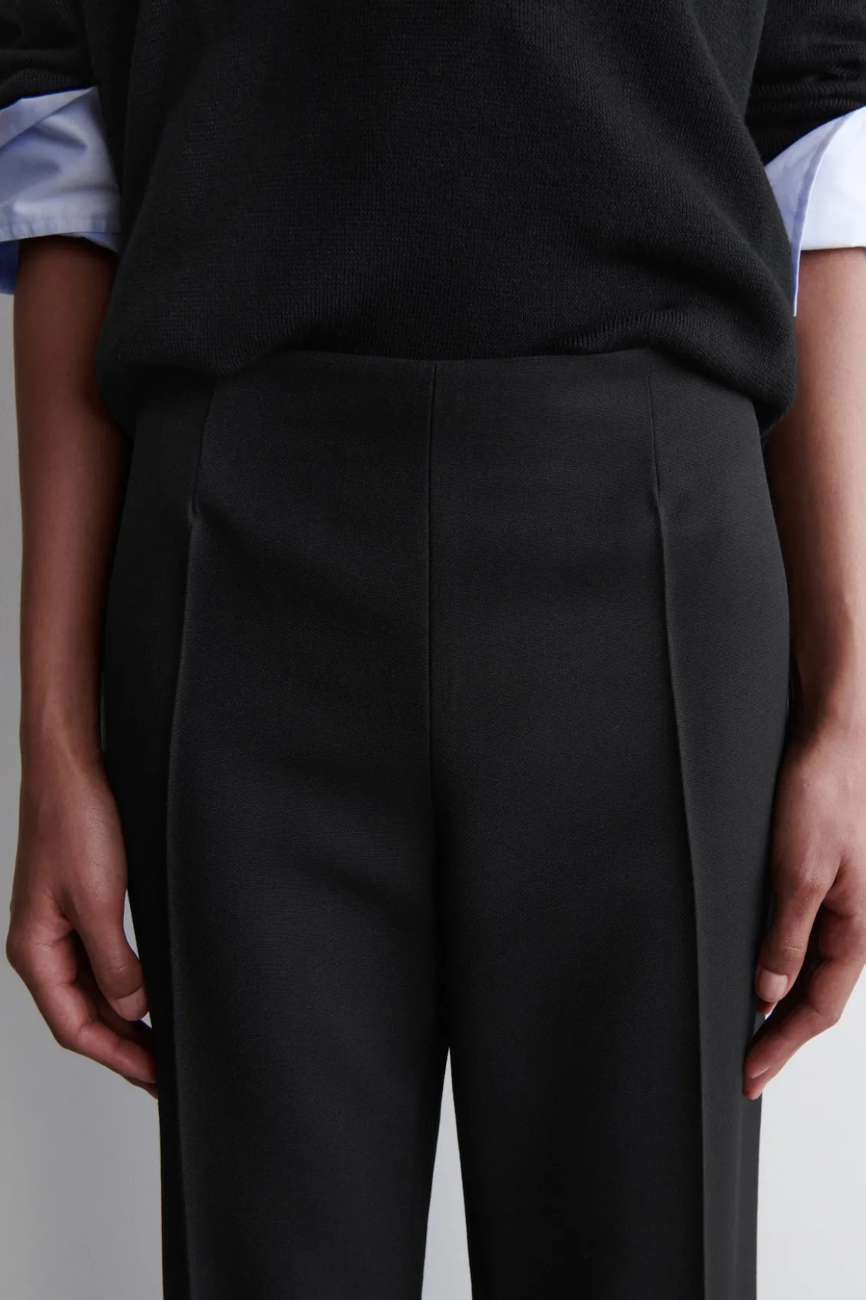 ELEGANTE HOSE AUS WOLL-MIX