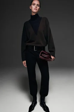 ELEGANTE HOSE AUS WOLL-MIX